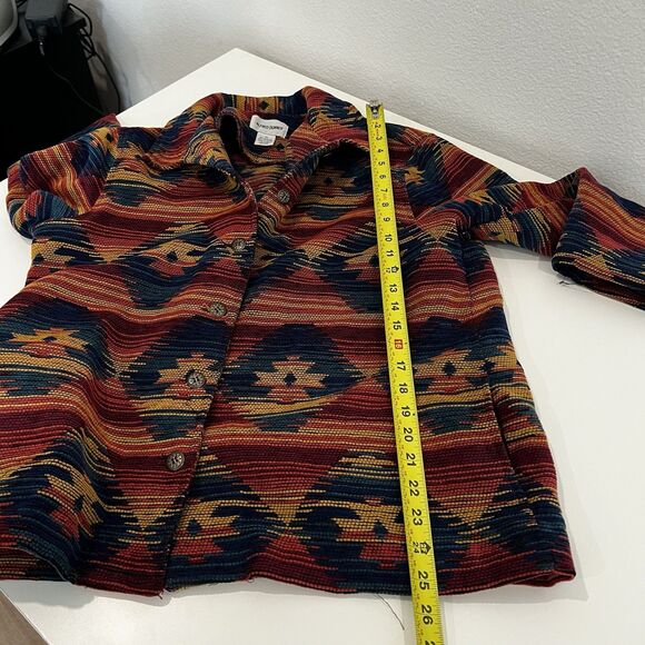Vintage Aztec Jacket Alfred Dunner Women’s 12 Western Button Front Pockets - Picture 7 of 7